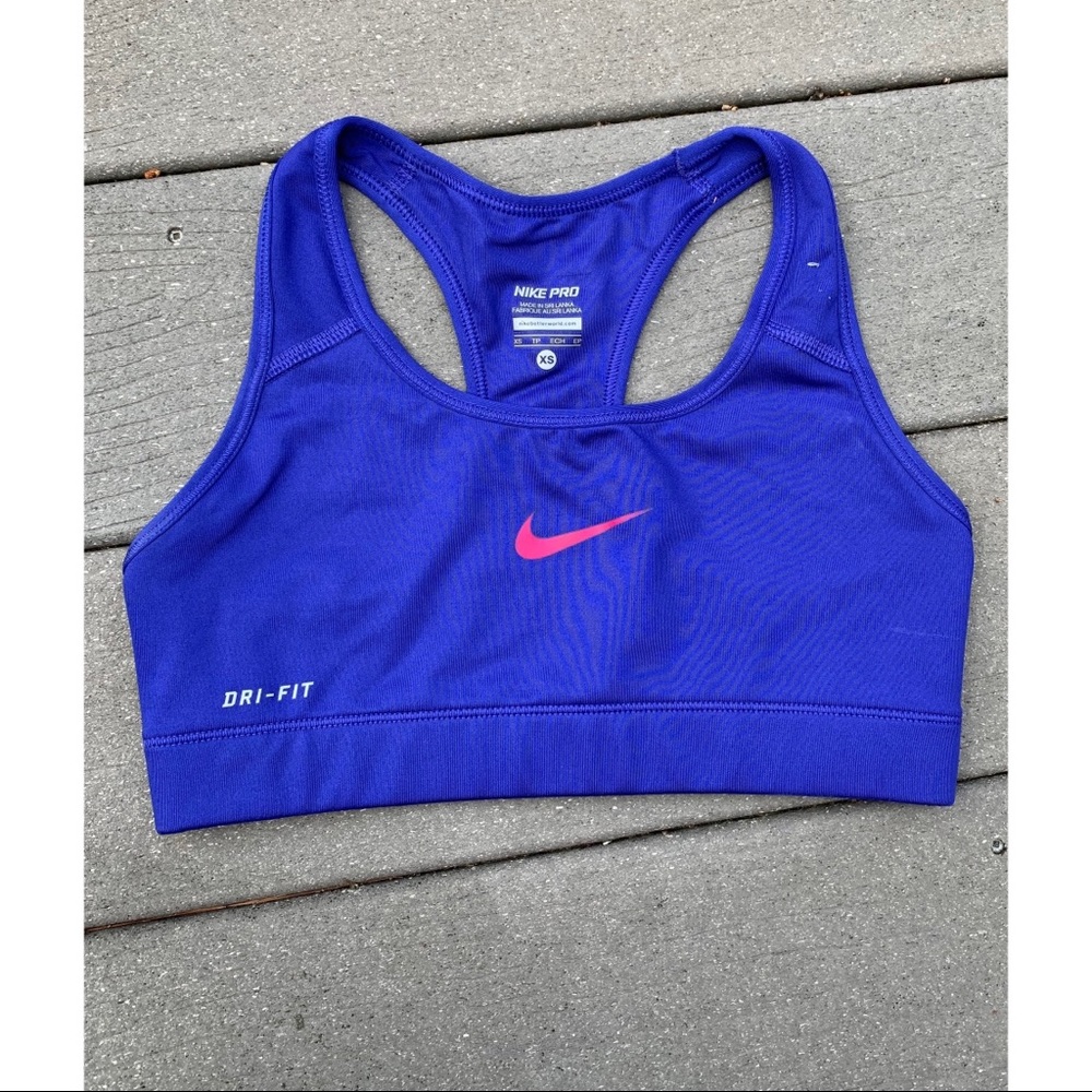 Purple Nike Sports Bra, Size: XS.